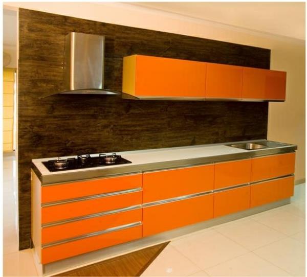 moduuli keittiökalusteiden suunnitteluideoita keittiö oranssi ja ruskea