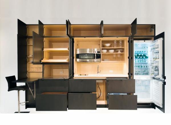 modulaariset keittiöt suunnitteluideoita keittiö musta sisäänrakennettu laite