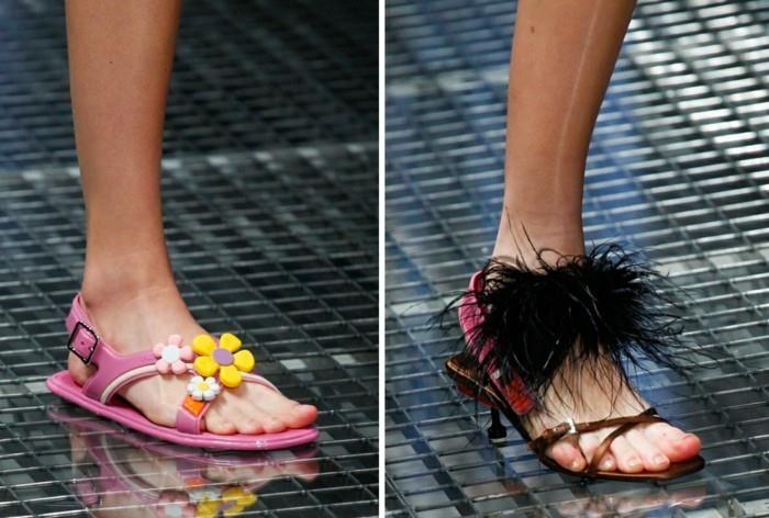 modernit kengät prada -kengät muoviset sandaalit