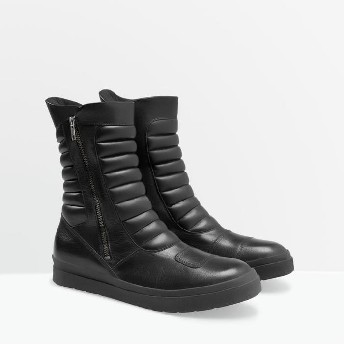 modernit kengät musta futuristinen zara