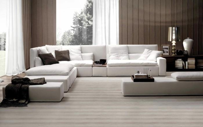 modernit sohvat verhoiltu valkoinen kangas olohuone ideoita