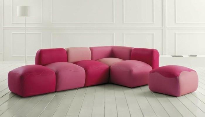 modernit sohvat nahkamoduulit vaaleanpunainen violetti vaaleanpunainen sohva
