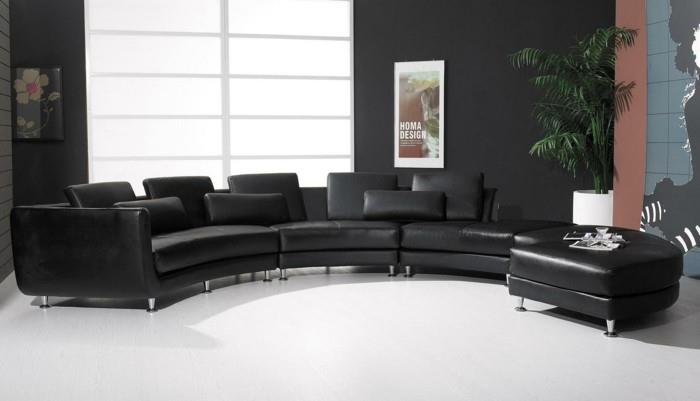modernit sohvat nahkasohva mustat moduulit olohuone ideoita