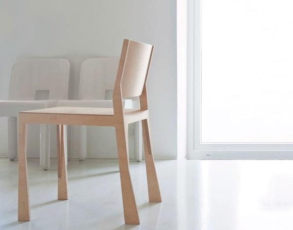 modernit tuolit aksentti suunnitteluratkaisu idea puu yksinkertainen