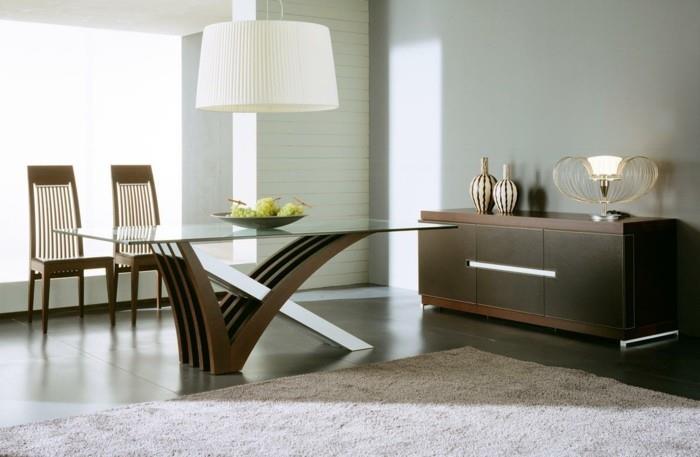modernit tuolit ruokasali yksinkertainen muotoilu hieno pöytä