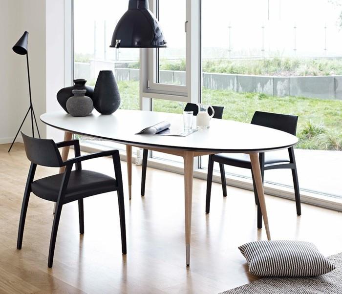 modernit tuolit ruokasali mustat ruokapöydät tuolit käsinojat soikea pöytä