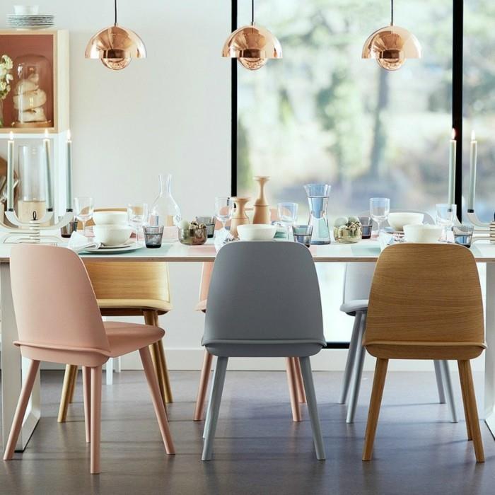 modernit tuolit ruokasali skandinaavinen kouluttaa pastellivärejä