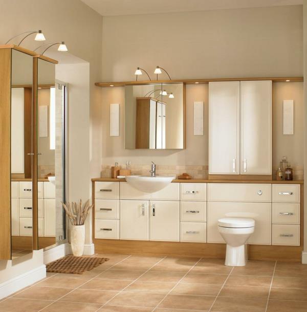 modernit seinän värit kylpyhuone beige