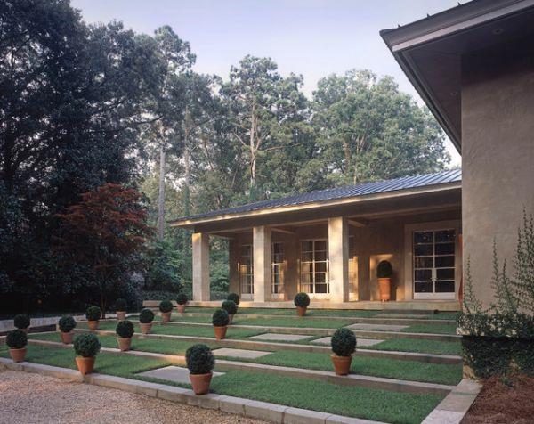 etupihan suunnittelu puutarhan suunnittelu symmetrinen