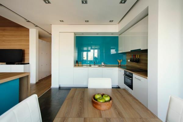 moderni viileä huoneisto tukeva puinen ruokapöytä