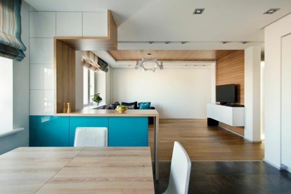 modernit asuntokaapin etuosat kiiltävää valkoista ja sinistä