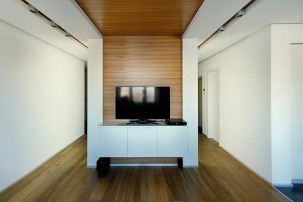 moderni huoneisto -osio, jossa on tv
