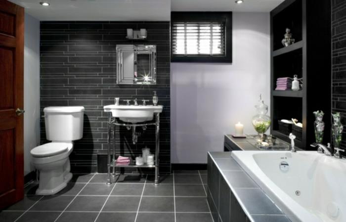 sisustus moderni kylpyhuone kylpyhuone suunnittelu kylpyhuone laatat musta