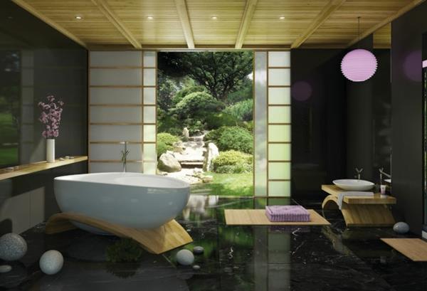 moderni kylpyhuone ideoita japanilainen