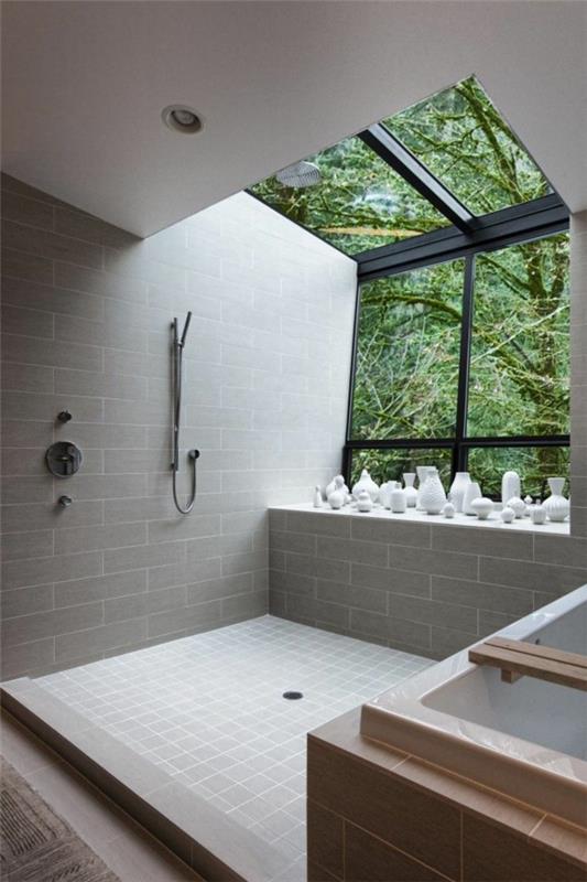 modernit kylpyhuoneideat valkoiset maljakot