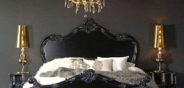 moderni barokkityylinen makuuhuone
