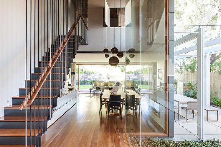 moderni talo coogee residence sydney sisustus moderni sisustus lasiseinät