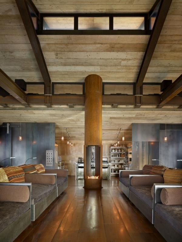 moderni talon suunnittelu shadowboxx puinen savupiippuputki olohuone