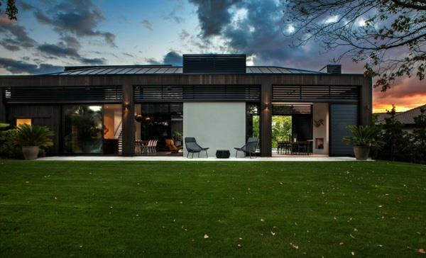 moderni talo uusi seelanti arkkitehti talo ulkopuoli nurmikko arkkitehtuuri ja muotoilu
