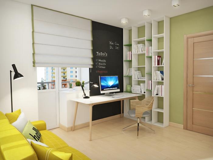 moderni kotitoimiston kalustus toimistoseinähylly kirjahyllyt työtuoli