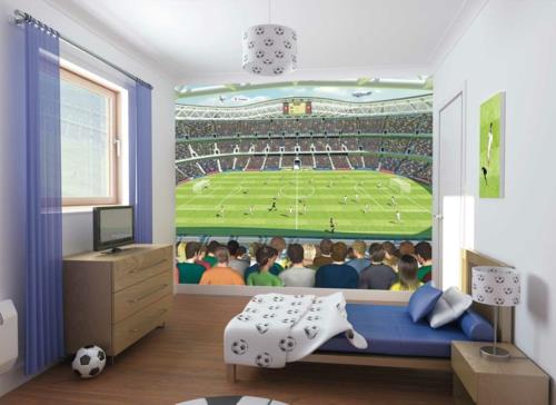 moderni nuorten huonekalut poikien huoneen jalkapallopelin fani
