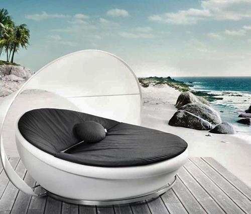 moderni sängyn solpuri -muotoinen päivänvarjo