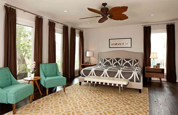 modernit makuuhuoneen värisuunnitteluideat puulattiamattokuvioiset verhoideat