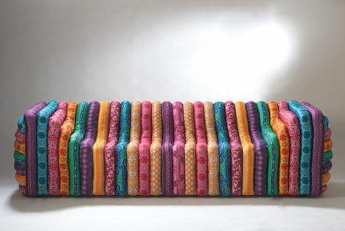 moderni olohuoneen sohva retro -muotoinen värillinen kuvio