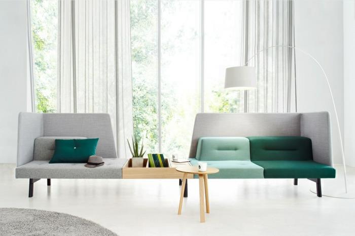 modulaarinen sohva ja suunnittelija toimistokalusteet päätypuuta