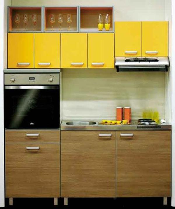 modulaariset keittiösuunnitteluideat keittiön keltaiset aksentit