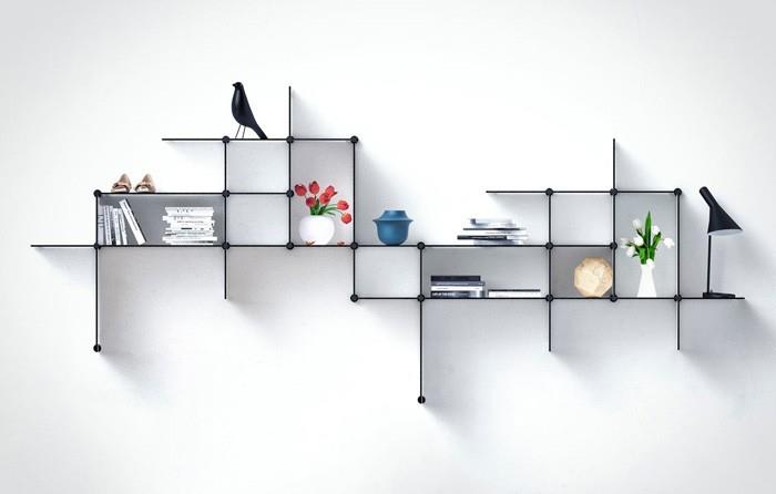 huonekalusuunnitteluhyllyt sisustusesimerkit deco -ideat olohuone designermoebel