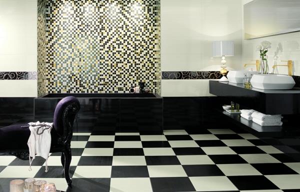 mosaiikki seinälaatat musta kylpyhuone seta nero
