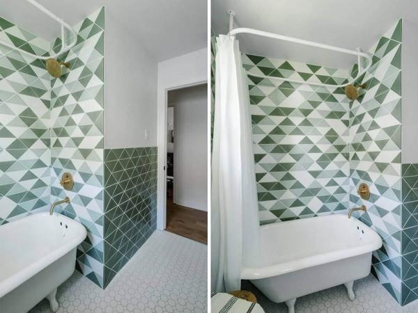 mosaiikkikuvioideoita kylpyhuoneen suunnitteluun