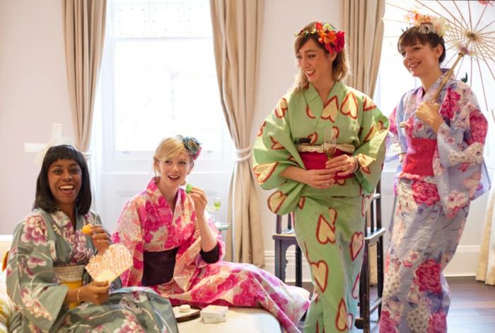 juhlaideat kimono osapuoli japanilainen teema