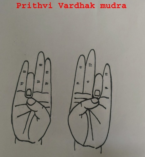 Mudras Bronchitis prithvi vardhak mudra