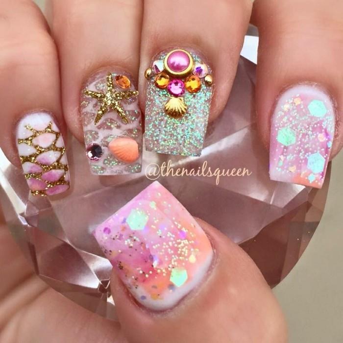 kynsien suunnittelu kesäideoita 2017 manikyyri nailart