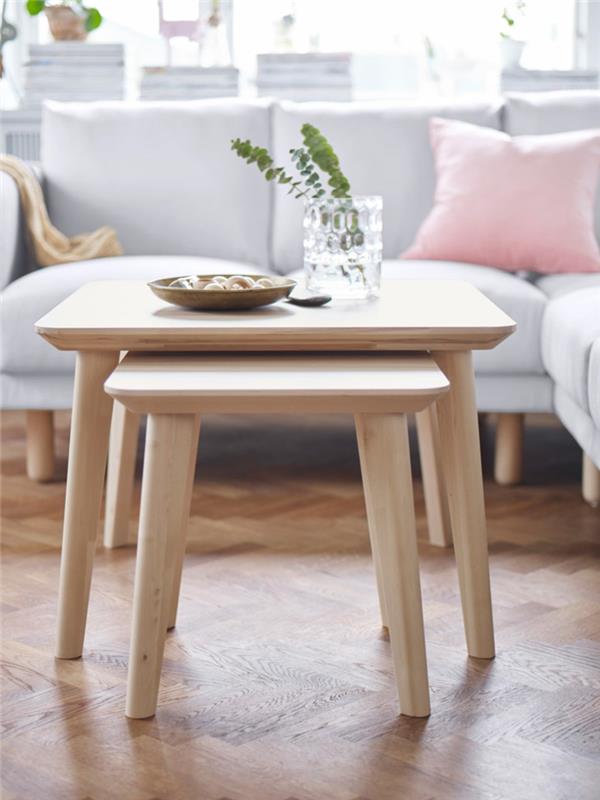 uusi Ikean luettelo online olohuoneen pöydät puu