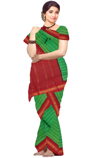 Traditionel Sungudi Madisar Saree