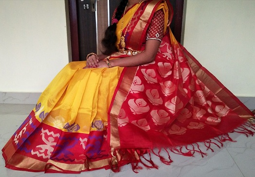 Könnyű Kuppadam Pattu Saree