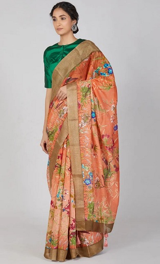 Linned Silk Saree