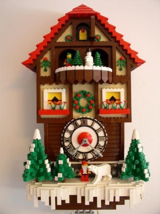 söpö käki kellot koristelu lastenhuone Lego Christmas