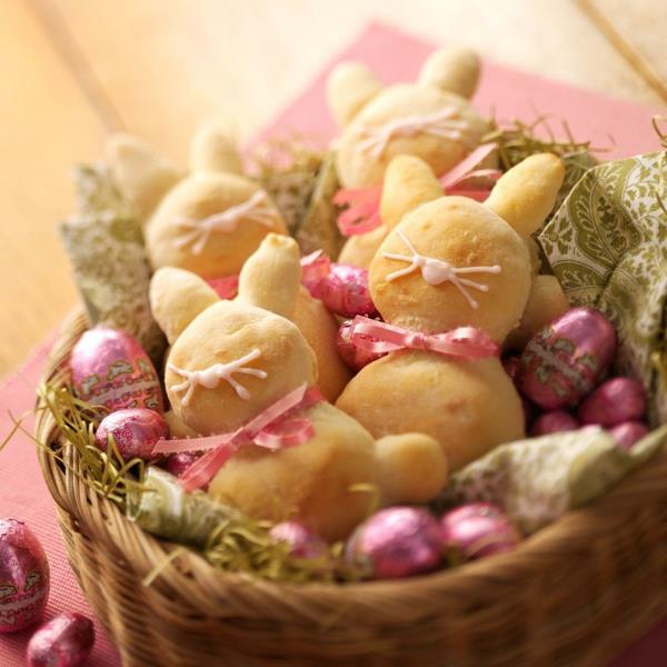 leipoa söpöjä hiivan pääsiäispupuja