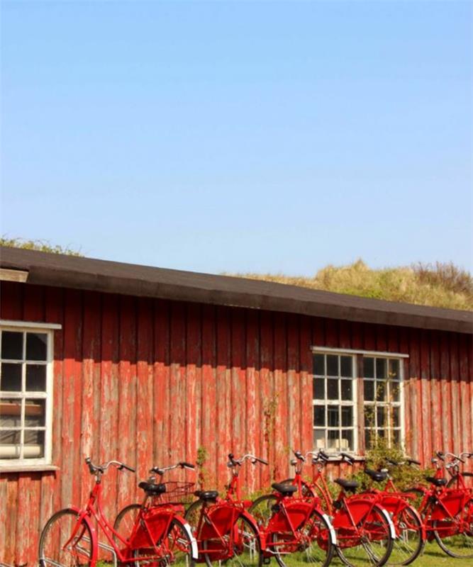 nordeney north lake east frisian island valkoinen dyyni punainen polkupyöriä