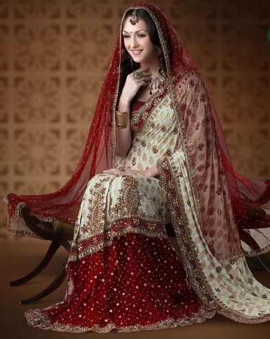 Royal Red North Indian Saree