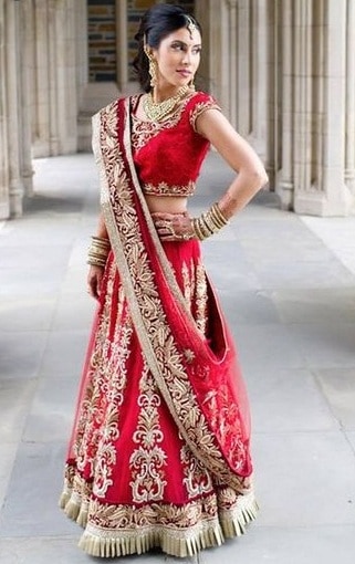 North Indian Red Bridal Allure