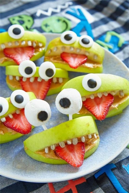 hedelmäsormiruoan halloween -välipalaideoita