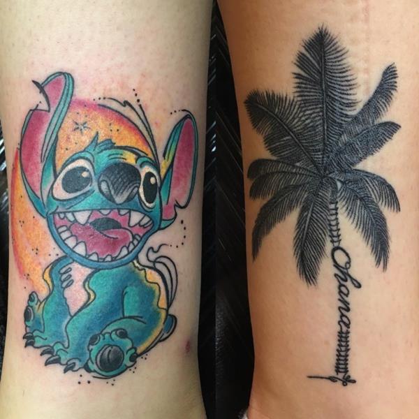 ohana tatuointi lio ja ommel