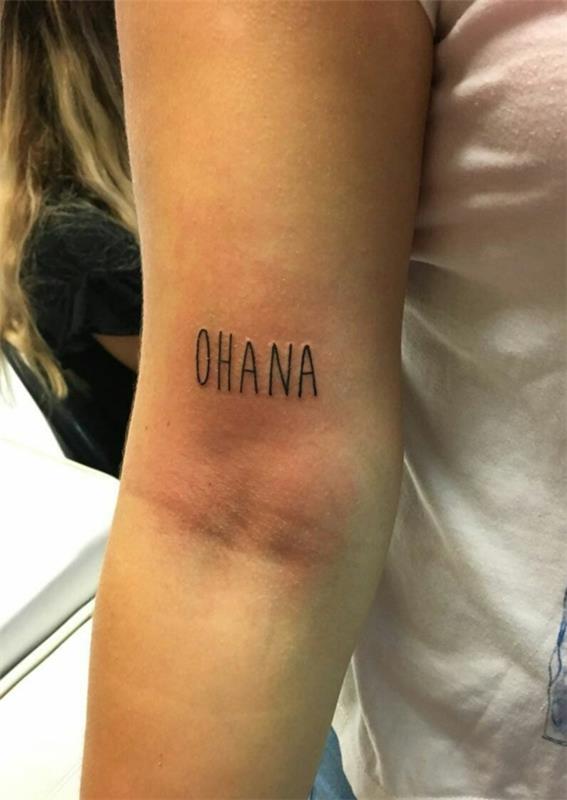 ohana tatuointi fontti naisten tatuointi