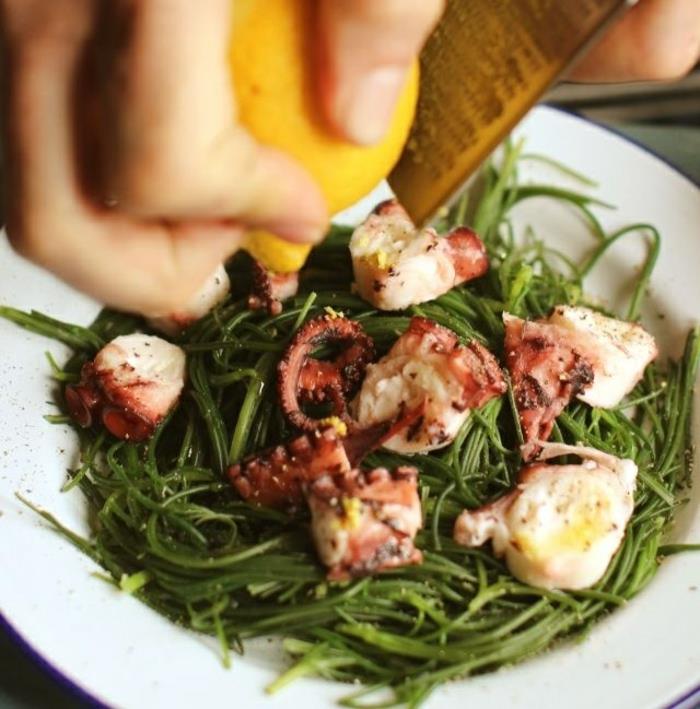 mustekala ruoanlaitto reseptit mustekala valmistaa salaattia