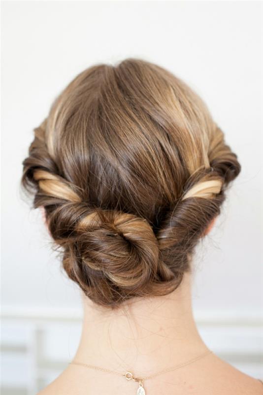 ombre-blondi-updo-pitkät hiukset